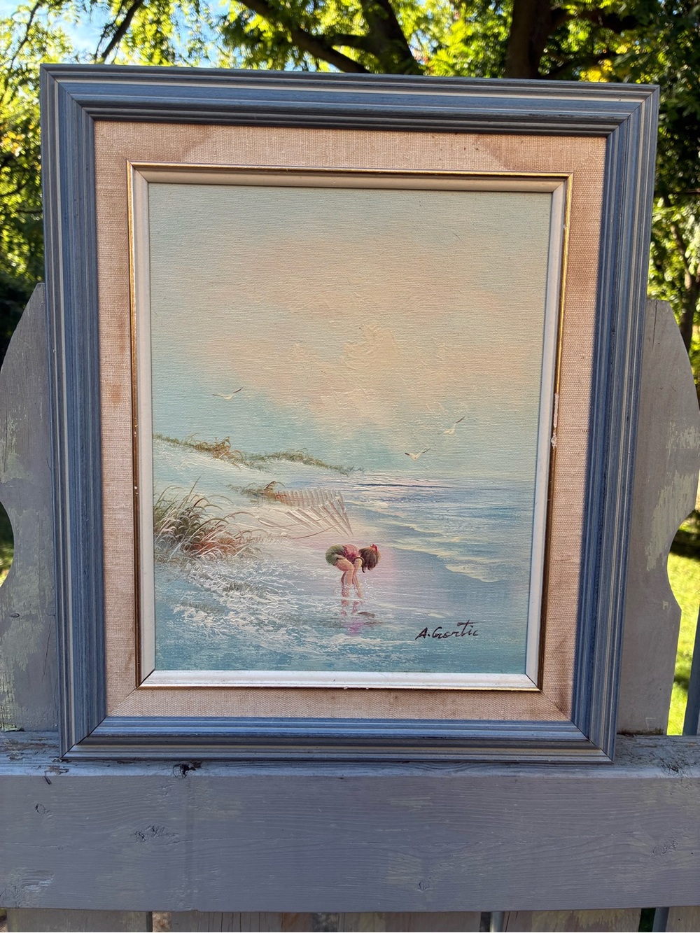 Girl On The Beach Studio Art Painting